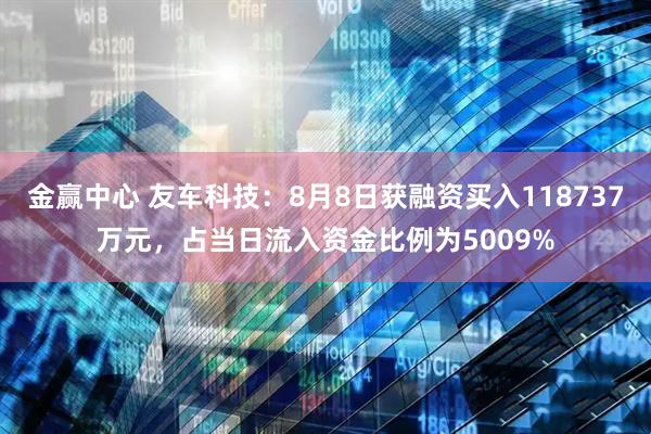 金赢中心 友车科技：8月8日获融资买入118737万元，占当日流入资金比例为5009%