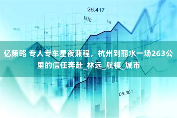 亿策略 专人专车星夜兼程，杭州到丽水一场263公里的信任奔赴_林远_航模_城市