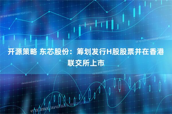 开源策略 东芯股份：筹划发行H股股票并在香港联交所上市