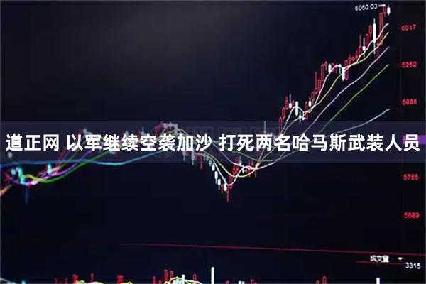 道正网 以军继续空袭加沙 打死两名哈马斯武装人员